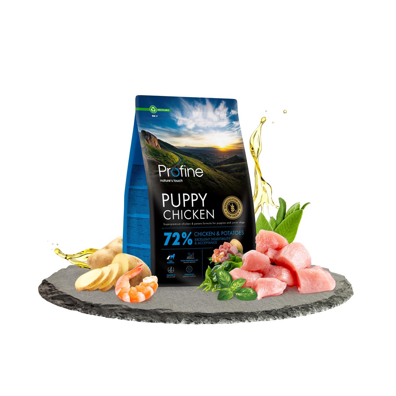 Сухий корм для цуценят всіх порід Profine Puppy Chicken 3 кг курка - фото 2