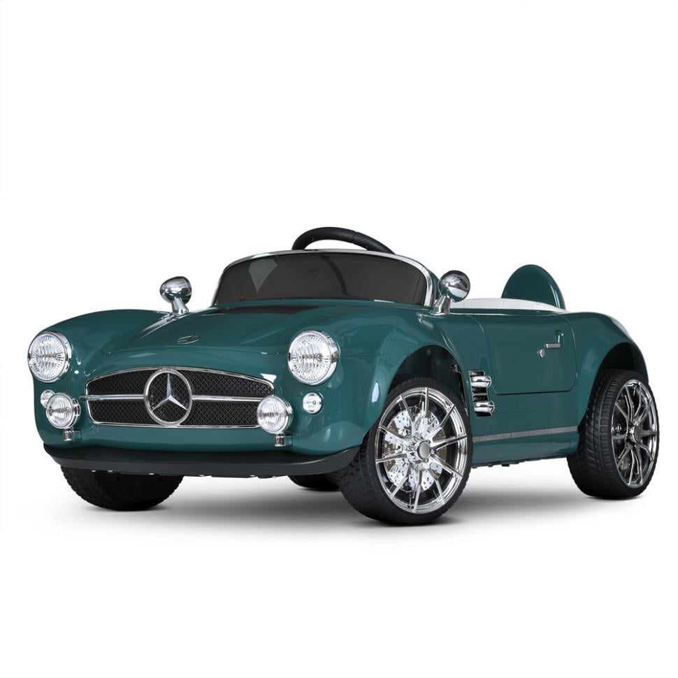 Дитячий електричний автомобіль Bambi Mercedes-Benz 12V одномісний до 30 кг Зелений (DE-169-E-870)