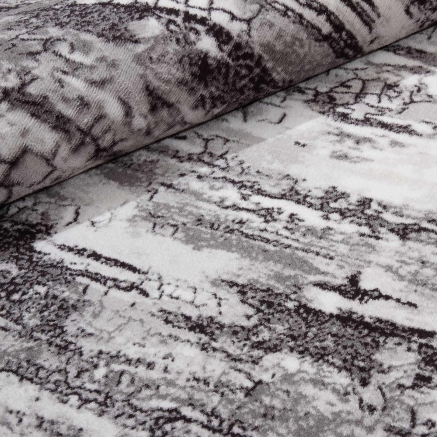 Ковер на силиконовой основе противоскользящий DAKARIA Soft Run 4081G 2x2 м Серый (00-00020237) - фото 7