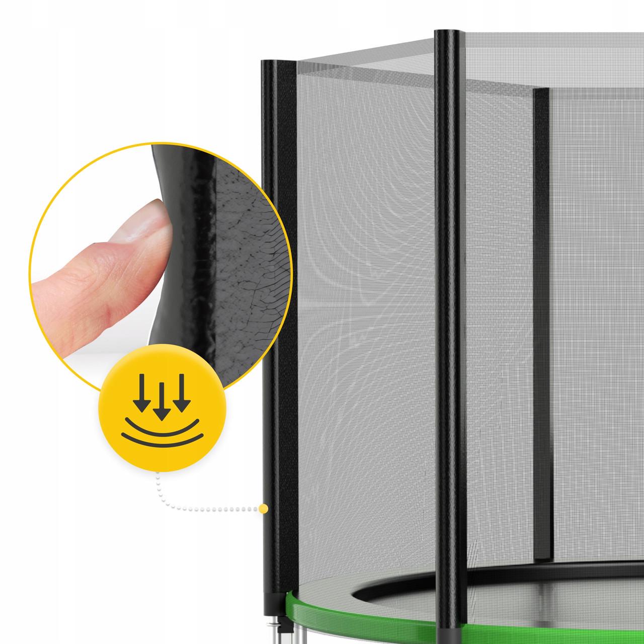 Батут с наружной сеткой 4FIZJO Classic 10FT 312 см Black/Green (P-5907739314130) - фото 4 Батут с наружной сеткой 4FIZJO Classic 10FT 312 см Black/Green (P-5907739314130) - фото 4