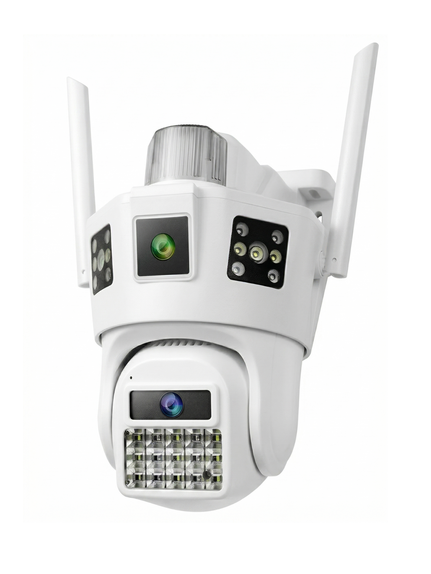 Ip-камера интеллектуальная для видеонаблюдения Wi-Fi HD IP-66 поворотная с функцией ночного видения Белый (2197046588)