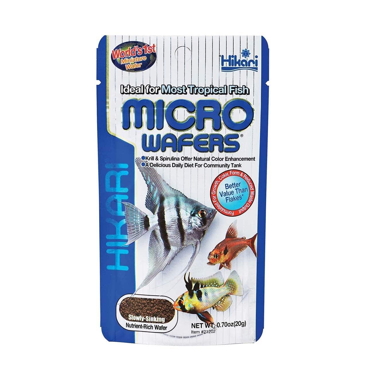 Корм Hikari Tropical Micro Wafers в виде мини дисков для мелких и средних тропических рыбок 1 кг (Hikari21266)