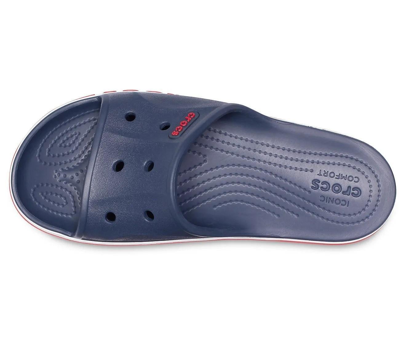 Шлепанцы Crocs Bayaband Slide M12 р. 45 29,5 см Navy/Pepper (2053924) - фото 4 Шлепанцы Crocs Bayaband Slide M12 р. 45 29,5 см Navy/Pepper (2053924) - фото 4