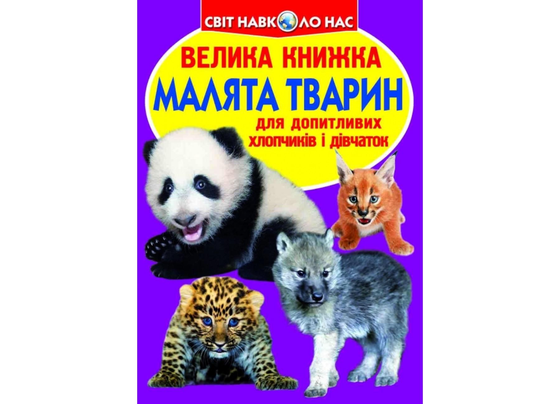 Книга "Велика книжка Малята тварин" 9786177277735 (F00012195) Книга "Велика книжка Малята тварин" 9786177277735 (F00012195)