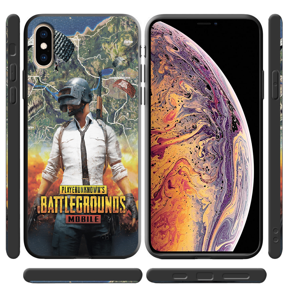 Чехол Boxface iPhone X PUBG Mobile Черный силикон (32139-up2309-38046) - фото 2