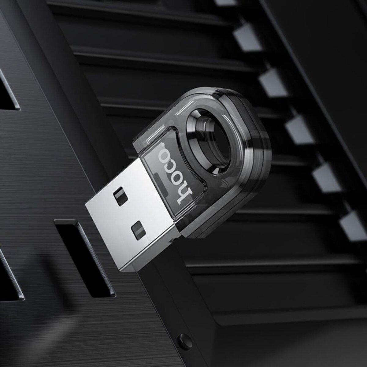Адаптер Bluetooth Hoco UA28 USB BT5.1 Black (6942007618335) - фото 5 Адаптер Bluetooth Hoco UA28 USB BT5.1 Black (6942007618335) - фото 5