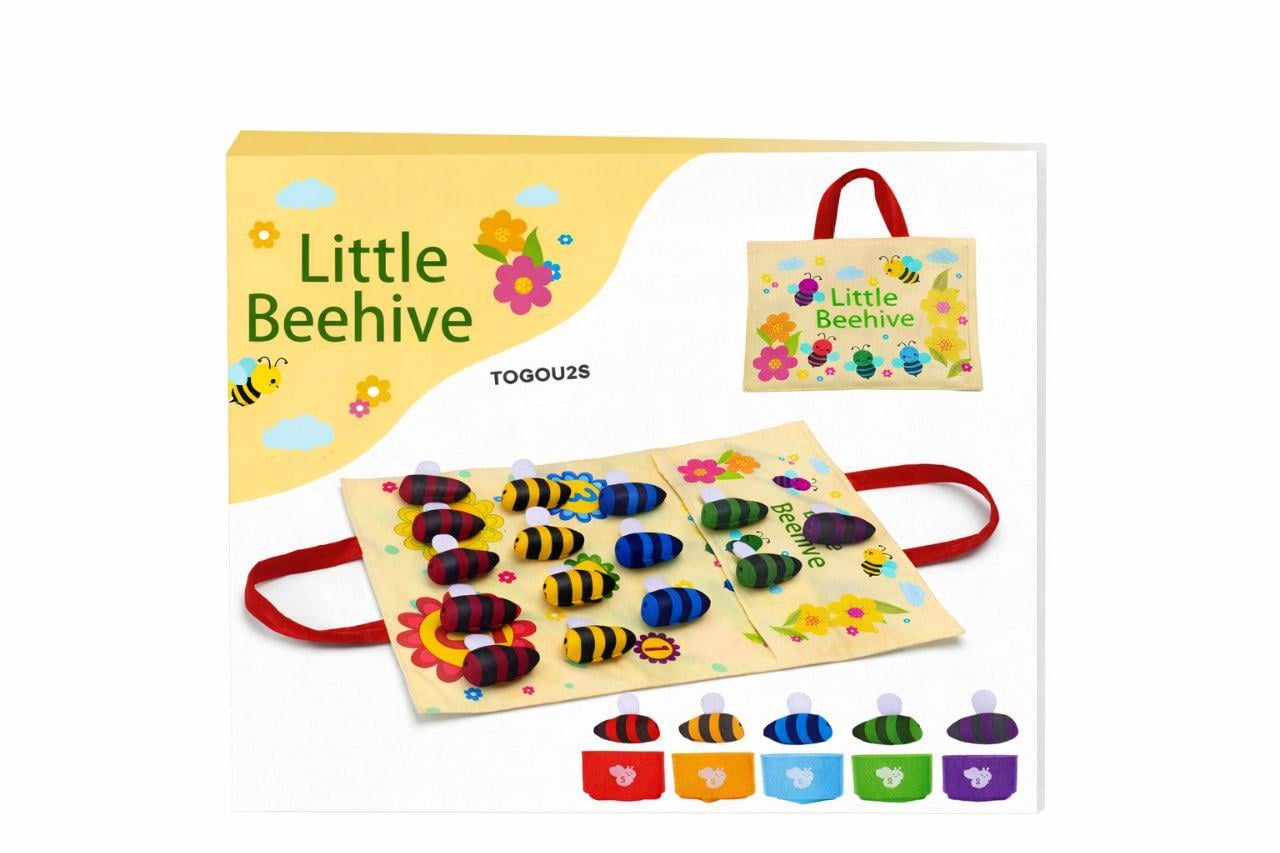 Гра розвиваюча Montessori Little Beehive дерев'яний набір для сортування бджілок (33480909) Гра розвиваюча Montessori Little Beehive дерев'яний набір для сортування бджілок (33480909)