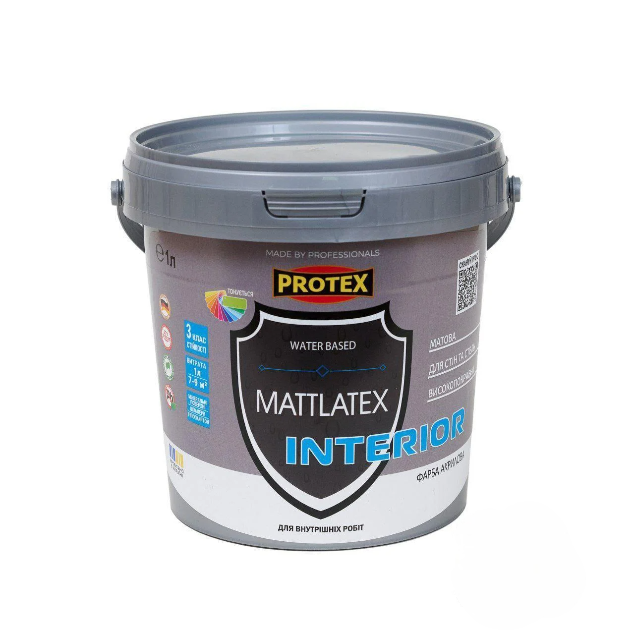 Краска акриловая Protex MATTLATEX 1 л (3014750899)