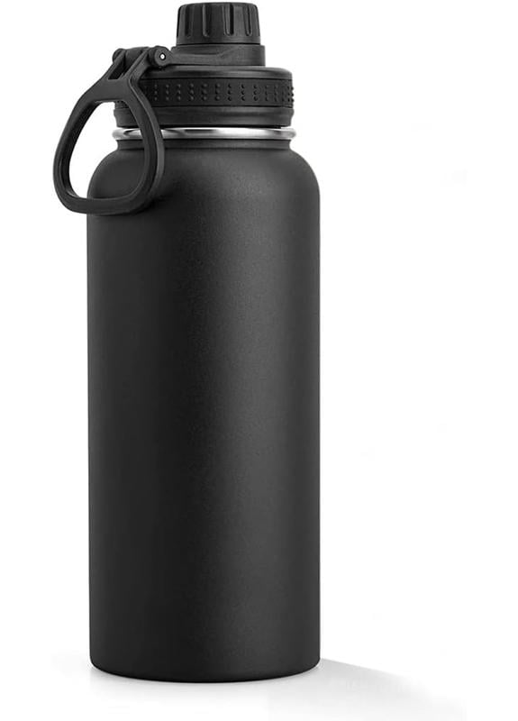 Спорт бутылка-термос для воды металлическая Start 1000 мл Черный