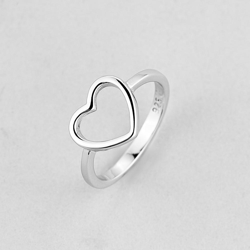 Серебряное кольцо Minimal Сердце Амура р. 15,5 (5103270-15.5)