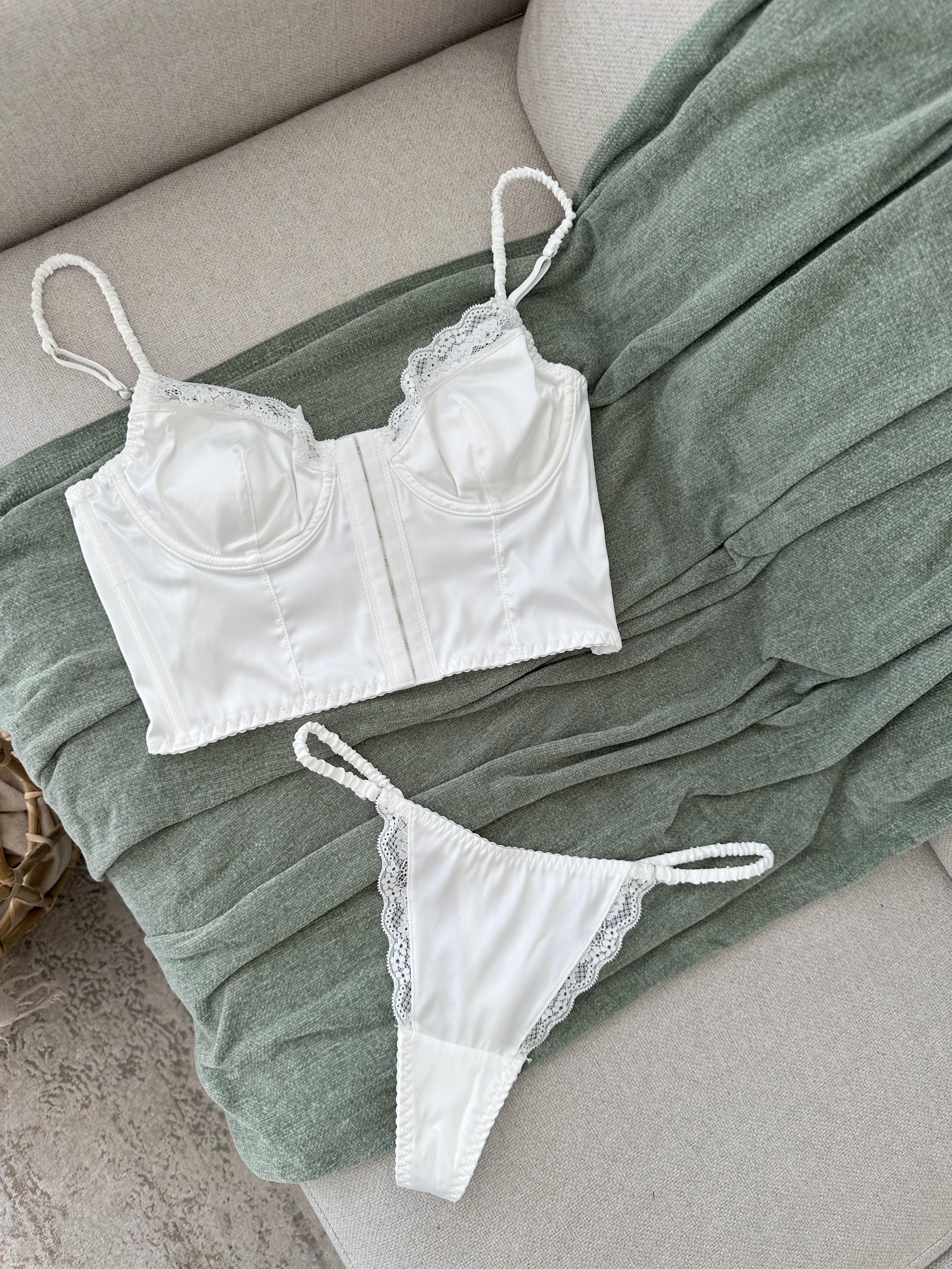 Комплект белья женский Nova Vega корсет/трусики M р. 42-44 Белый (103-251-1) - фото 7