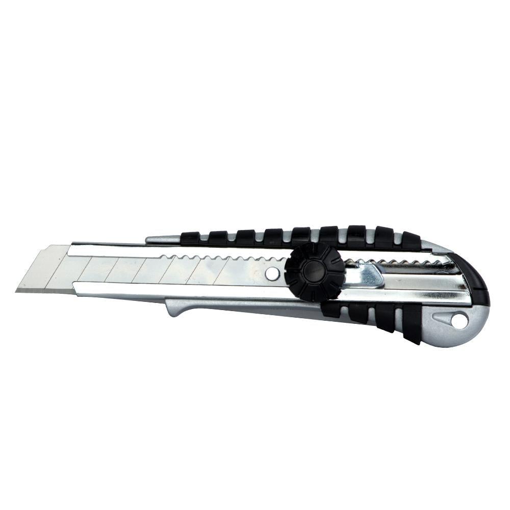 Нож строительный Sigma винтовой замок лезвие 18 мм (8211051)