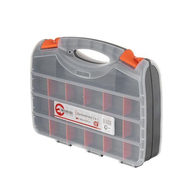 Органайзер для інструментів Intertool BX-4005 15" 2в1 380x290x80 мм