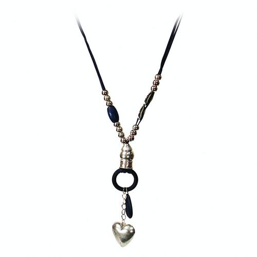 Ожерелье Круг и Сердце SETA Decor 11-372Denim