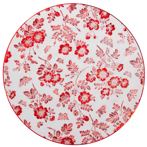 Коврик для сервировки стола Flowers 38 см Красное золото