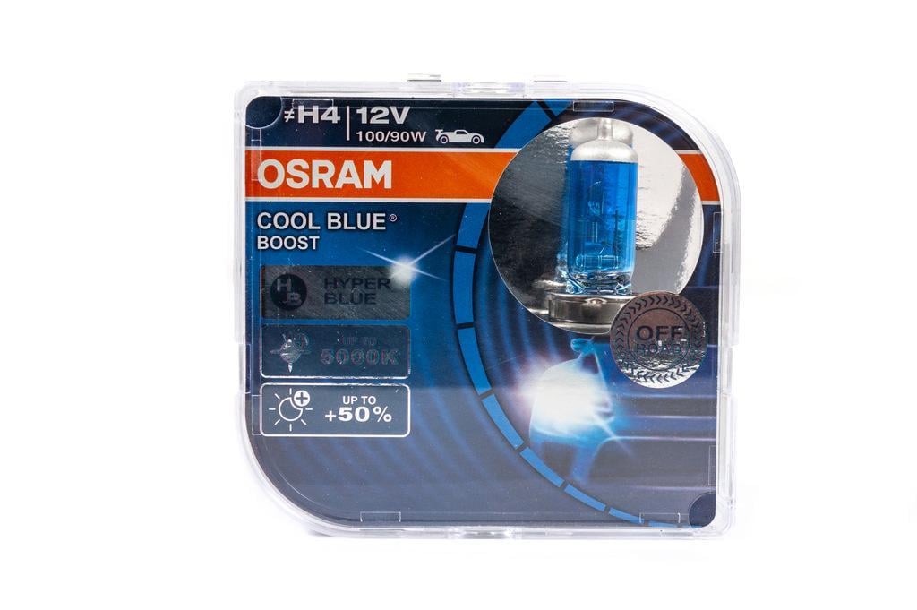 Лампи головного світла Osram H4 100/90W Cool Blue Hyper 62193CBB Osram скло