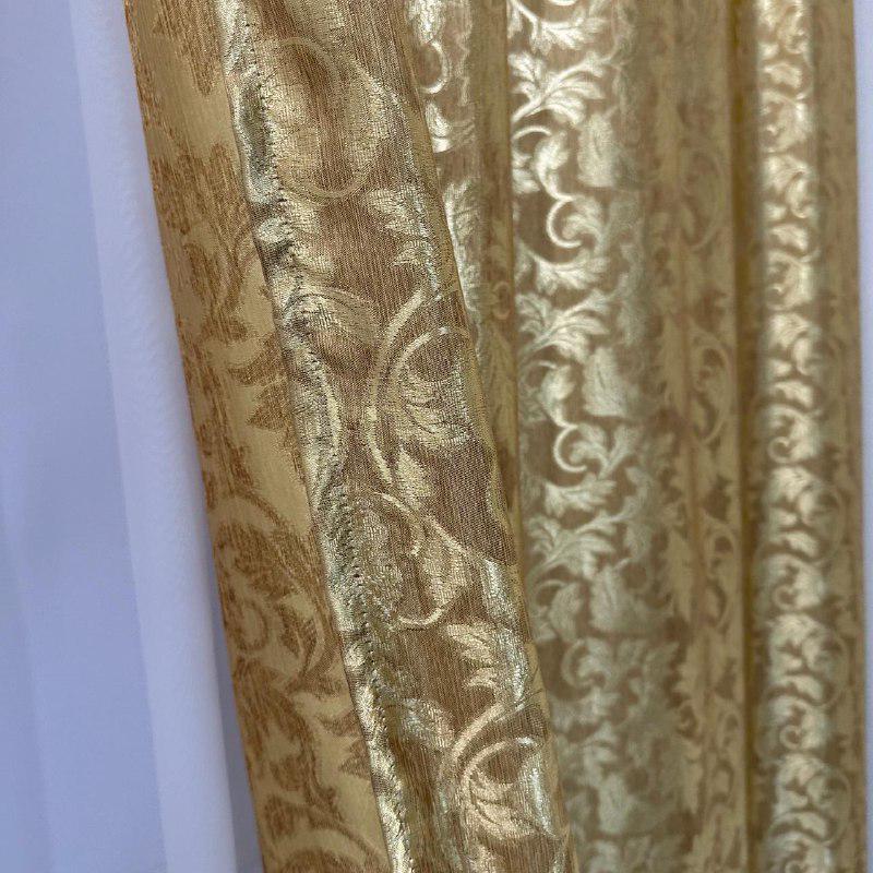 Шторы Севилья жаккардовые 1,5х2,7 м 2 шт. Золотой - фото 8 Шторы Севилья жаккардовые 1,5х2,7 м 2 шт. Золотой - фото 8