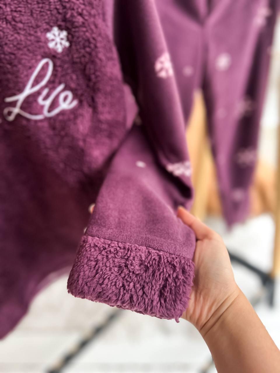 Пижама женская теплая DO2161 S Фиолетовый - фото 6 Пижама женская теплая DO2161 S Фиолетовый - фото 6
