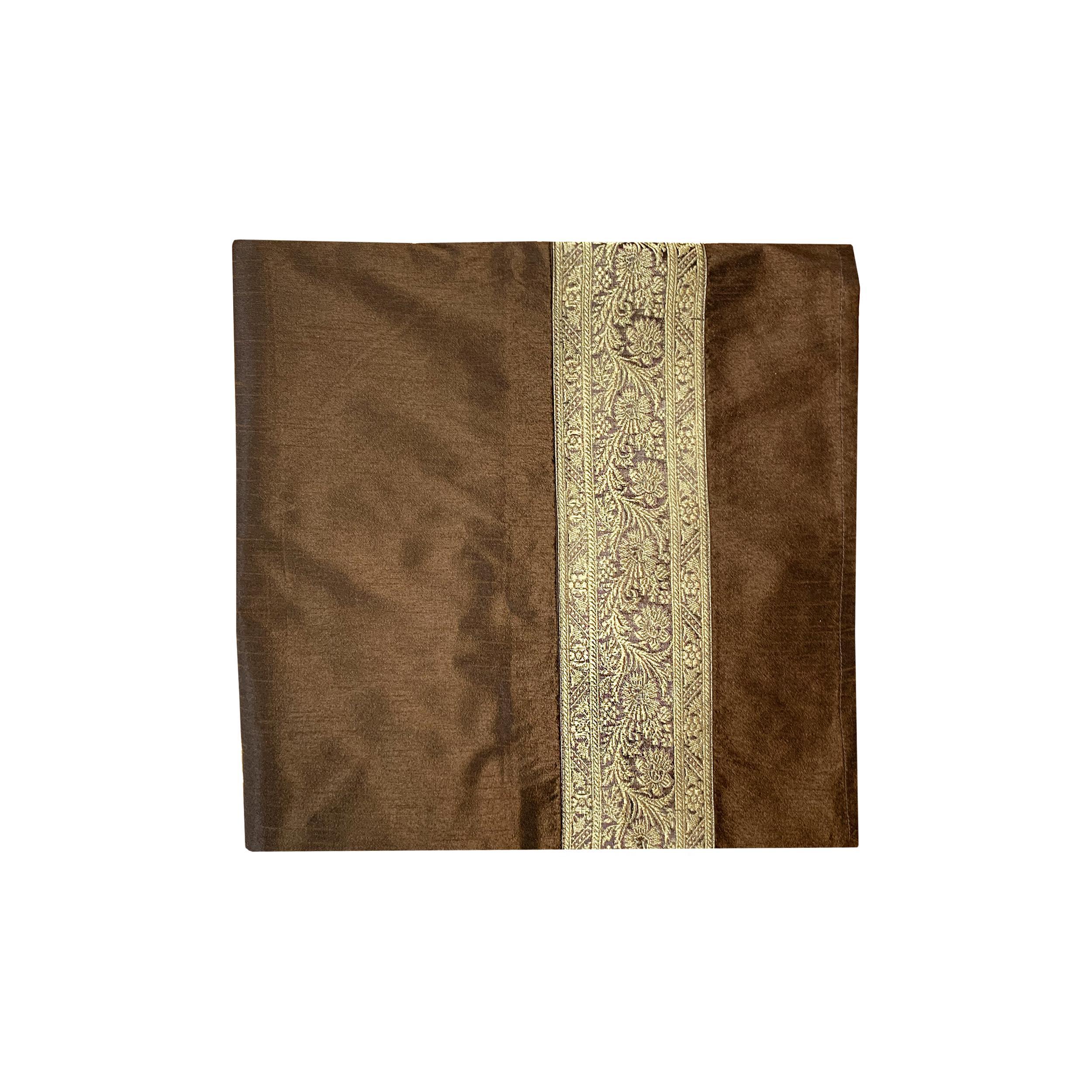 Скатерть декоративная Silk Route 150x150 см Коричневый (SK-852)