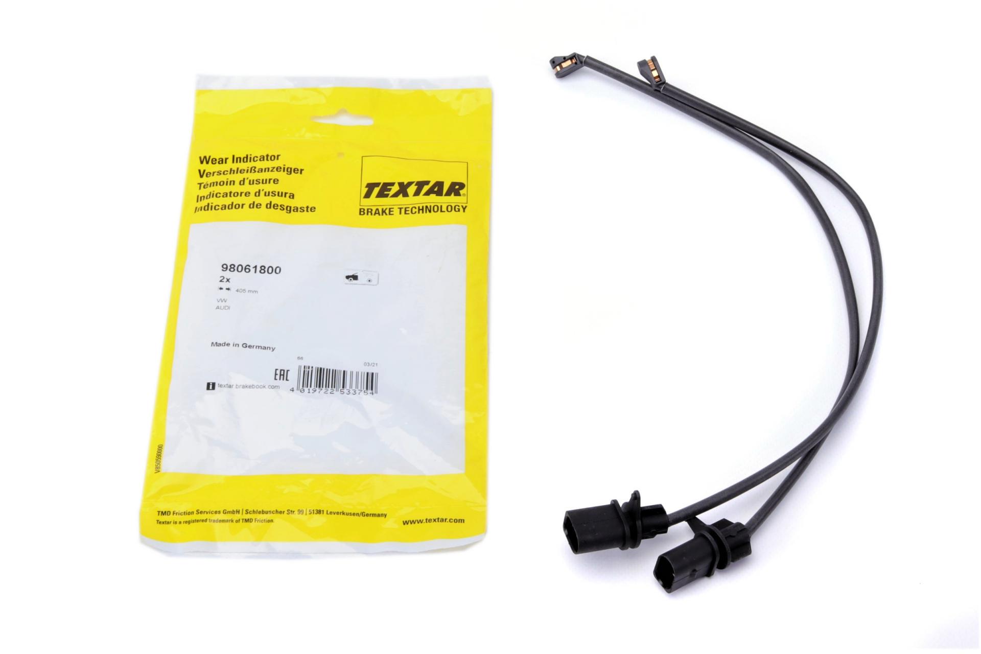Датчик зносу гальмівних колодок передніх Audi A4/A5/Q5/Q7 15-L 405 мм 2 шт. (98061800)