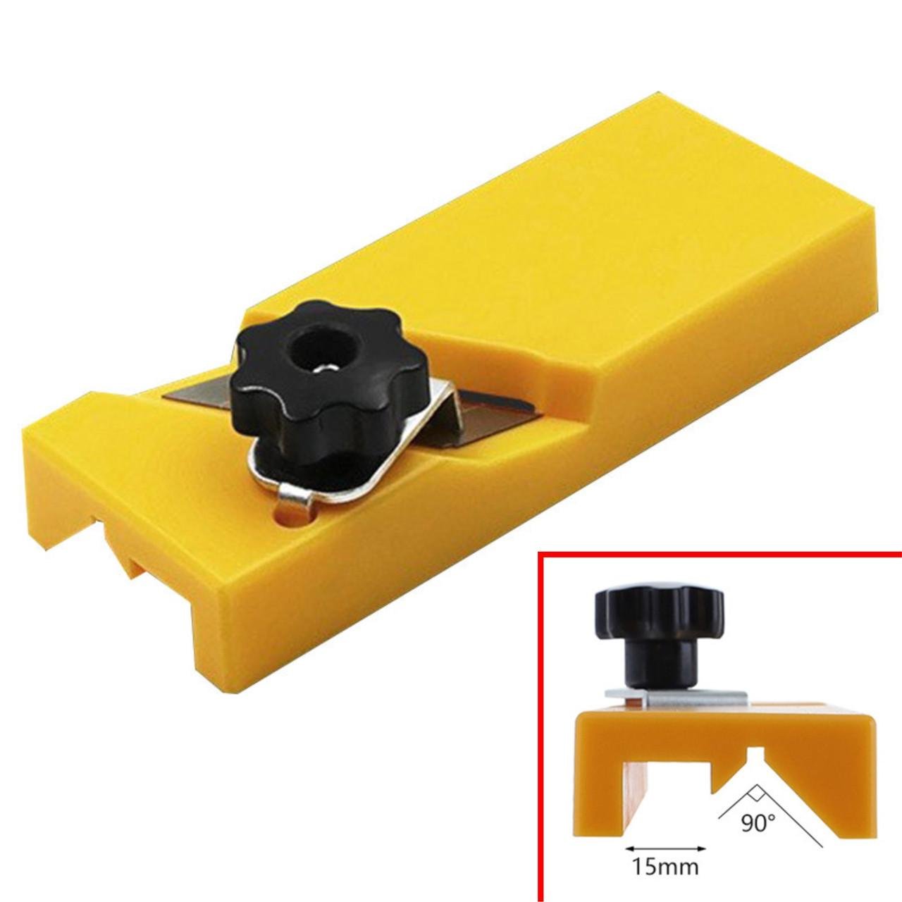 Рубанок кромочний для гіпсокартону та дерева 2 пази (137821) - фото 9