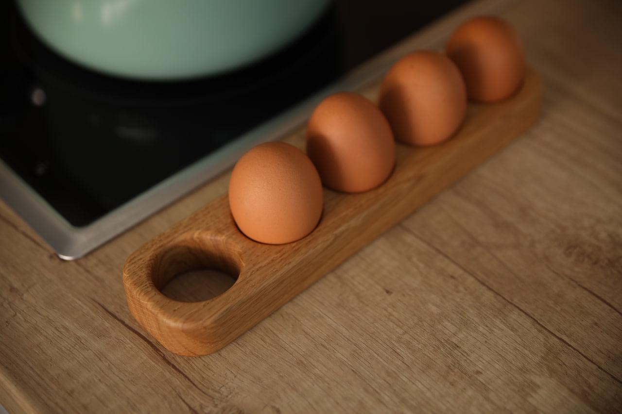 Подставка-рамка деревянная из ясеня на 5 яиц 26х6х2,5 см (WDE-16,1) - фото 5 Подставка-рамка деревянная из ясеня на 5 яиц 26х6х2,5 см (WDE-16,1) - фото 5