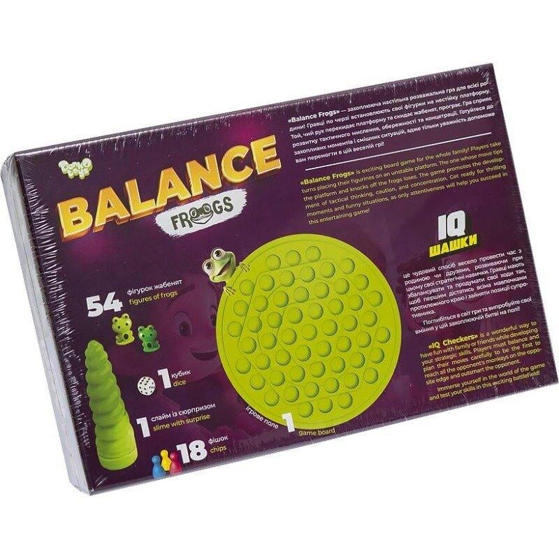 Настільна гра Danko Toys 3в1 велика Balance Frogs та IQ шашки (BalF-01) - фото 2 Настільна гра Danko Toys 3в1 велика Balance Frogs та IQ шашки (BalF-01) - фото 2