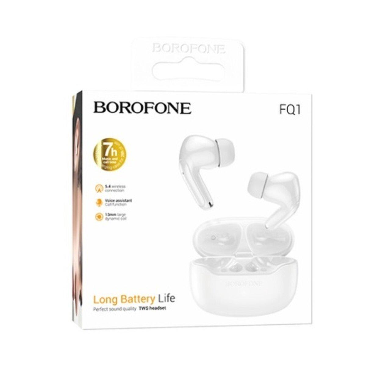 Навушники бездротові Borofone FQ1 Shine wireless BT5.4 headset 320 mAh White (6941991113291) - фото 5