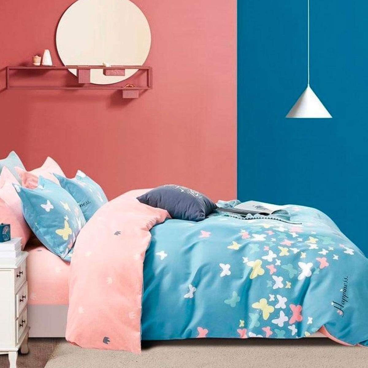 Комплект постільної білизни ZMW Home Textiles Метелики двоспальний (37623)