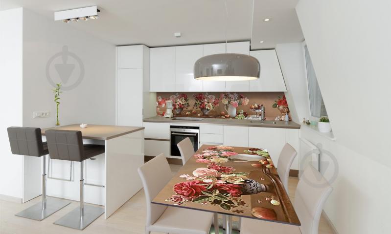 Наклейка виниловая на стол Zatarga «Пышные Букеты» 600х1200 мм Z180786st