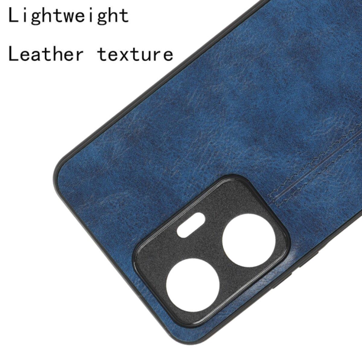 Протиударний чохол для Realme C55 Cosmiс Leather Case Blue - фото 4 Протиударний чохол для Realme C55 Cosmiс Leather Case Blue - фото 4