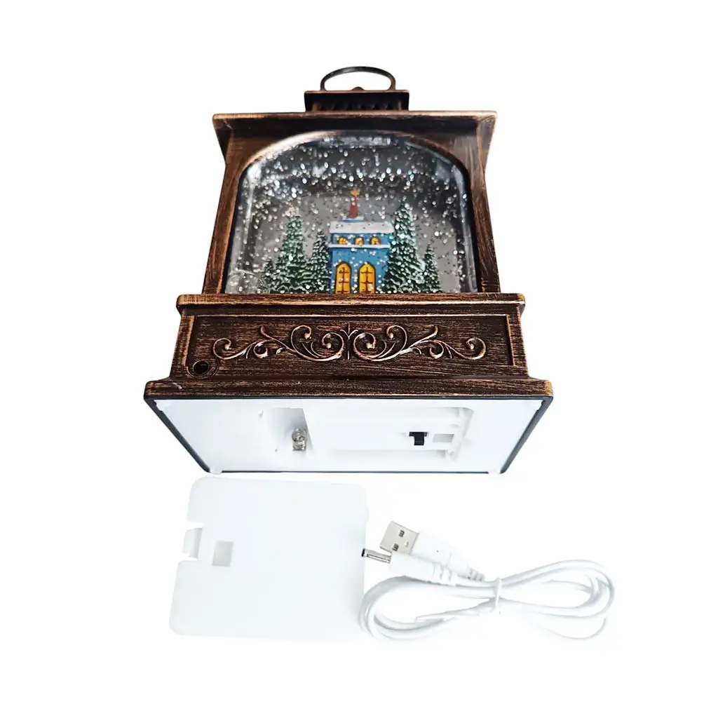 Нічник XMAS WDL-24072D LED на батарейках Коричневий (GR-05002) - фото 3