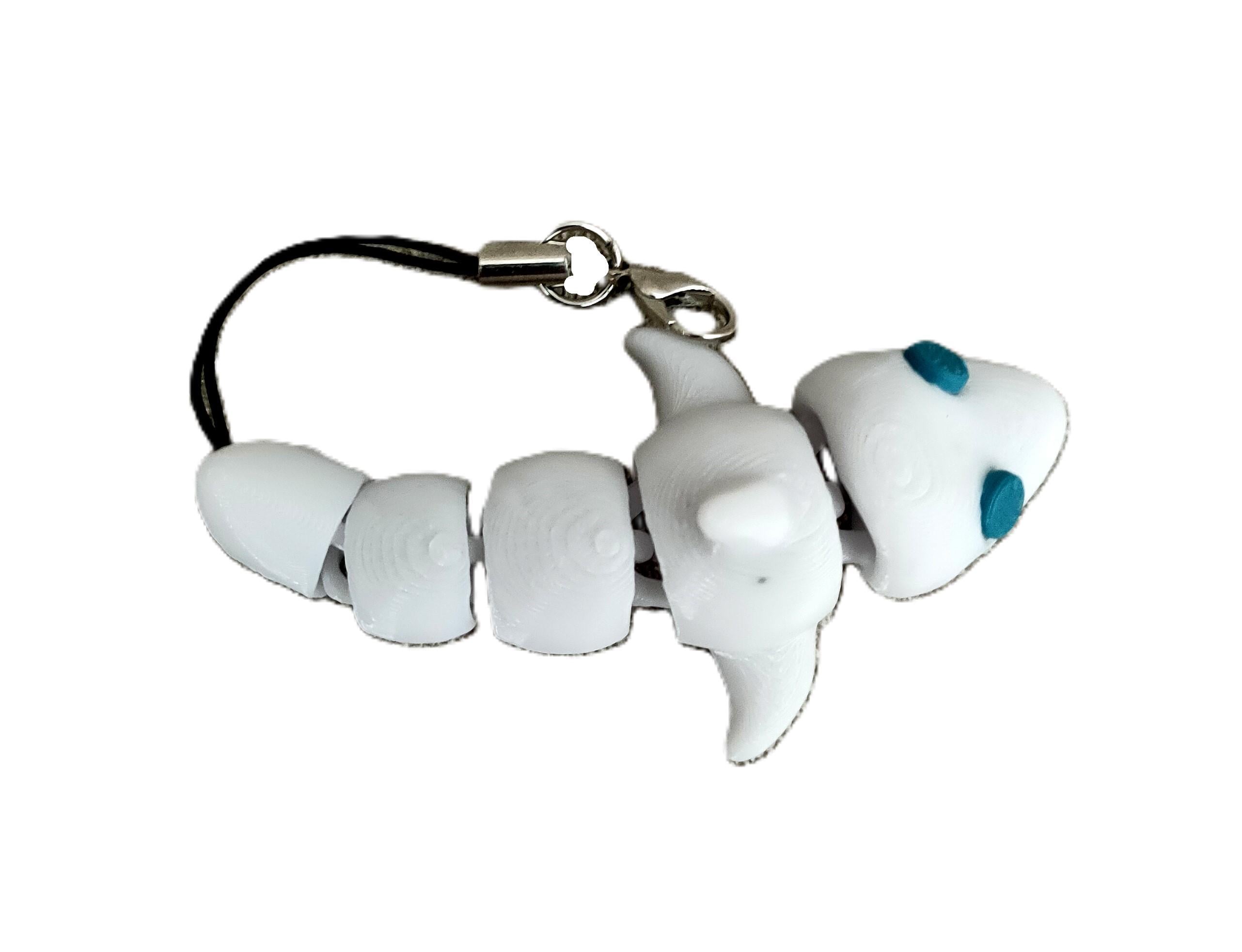 Брелок подвижный Акулятко с глазками 33х64х19 мм (AKO-07G-BIS)