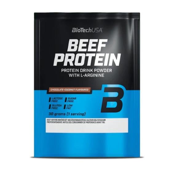 Протеин говяжий BioTech BEEF Protein 30 г Шоколад/Кокос/Ваниль/Корица