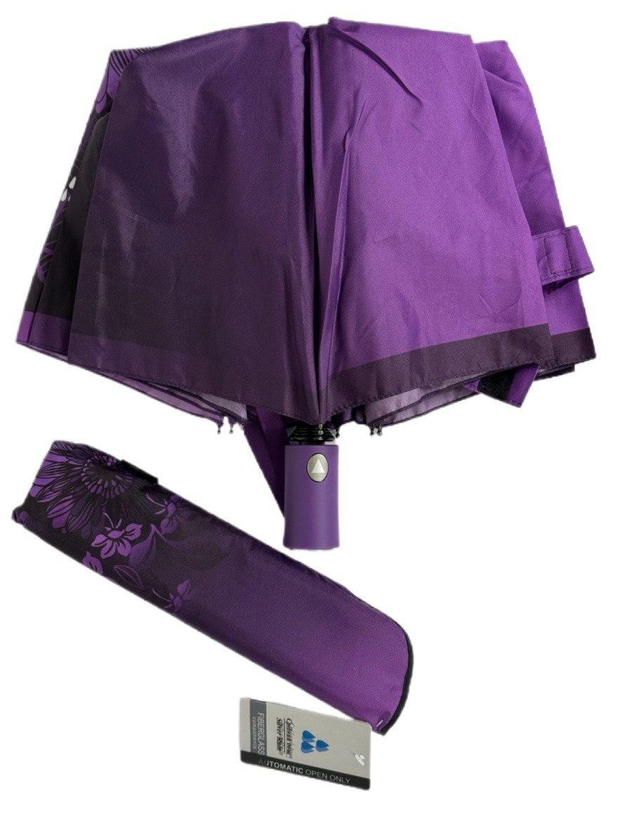 Парасолька жіноча напівавтоматична Срібний дощ 9 спиць Фіолетовий (6025/3) - фото 3 Парасолька жіноча напівавтоматична Срібний дощ 9 спиць Фіолетовий (6025/3) - фото 3