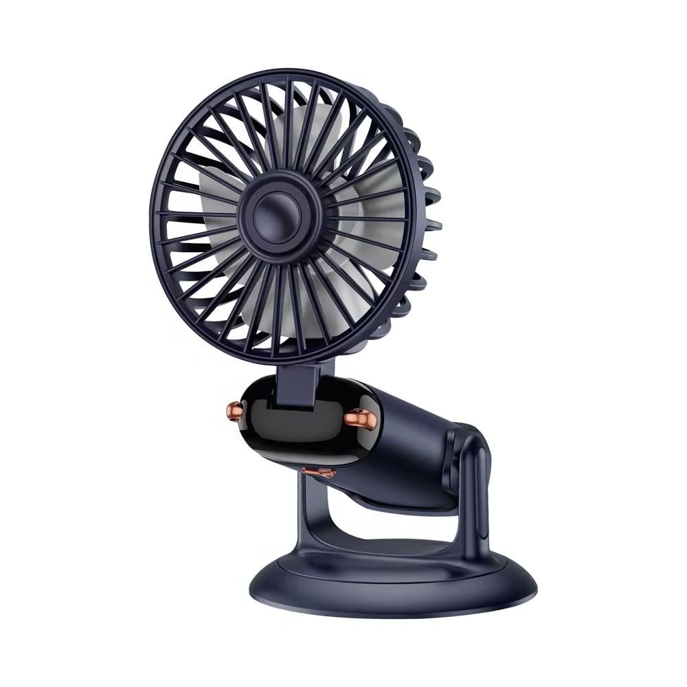Мини-вентилятор портативный Portable Fan PF-10 USB аккумуляторный 2400 мАч 4в1 Синий (SS-100)