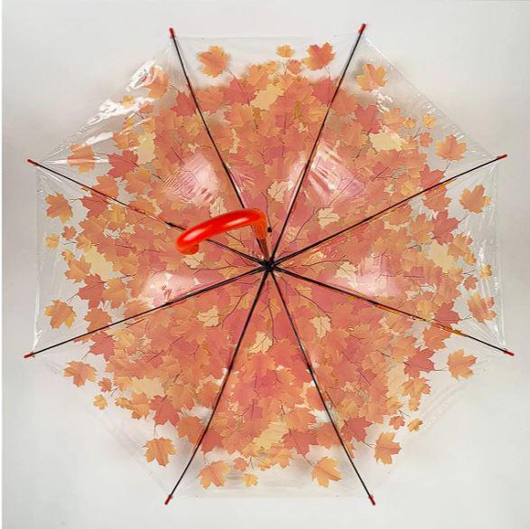 Зонт тростник полуавтомат Fall 8 спиц купол 80 см Red (30229) - фото 3 Зонт тростник полуавтомат Fall 8 спиц купол 80 см Red (30229) - фото 3