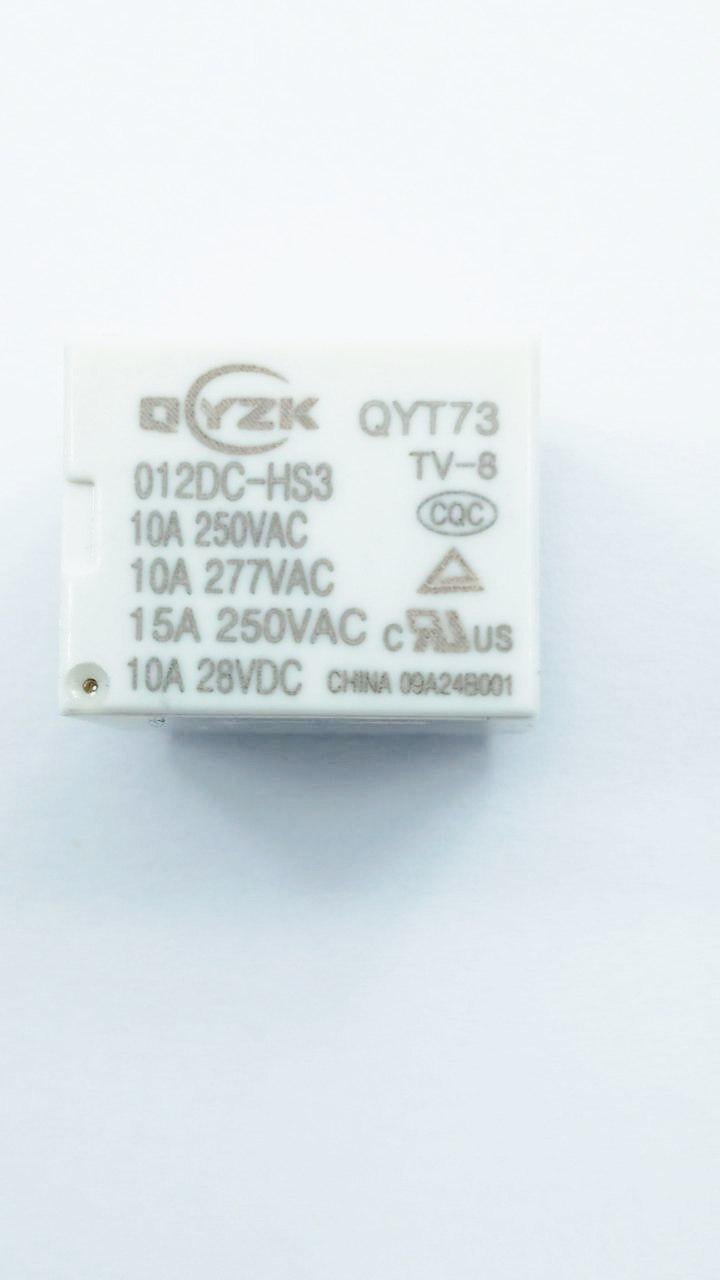 Реле QYT73-012DC-HS3 12VDC 10A 1A coil (34791)