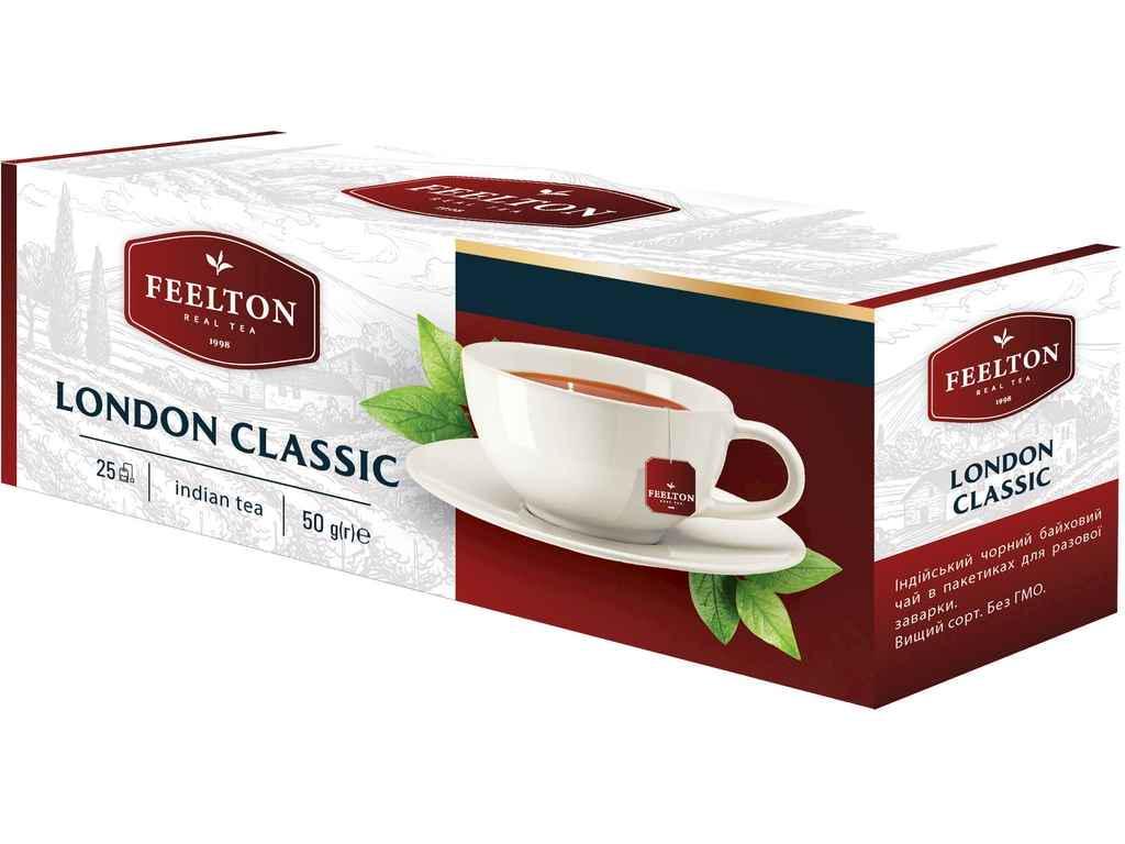Чай пакетований чорний FEELTON London Classic 25 пакетиків 1,5 г (963287)