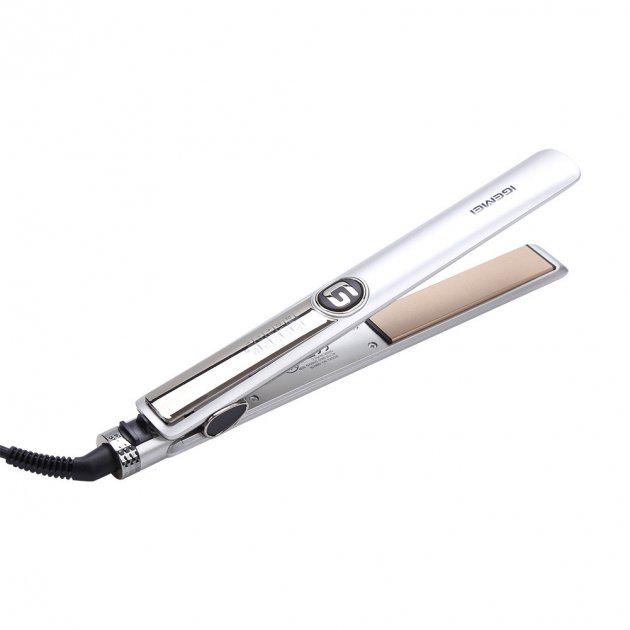 Професійна плойка Gemei GM-416 LED для волосся Сірий