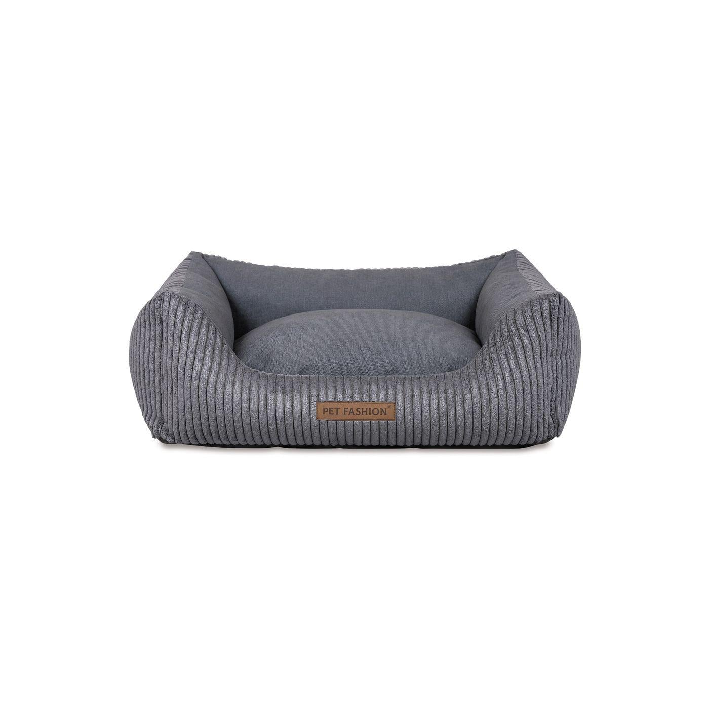 Лежак для собак Pet Fashion Devid 62х50х19 см Темно-серый (PR244451)