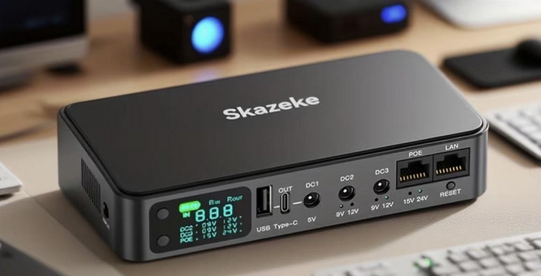 Источник бесперебойного питания Skazeke D2P UPS 18000 mAh 5-24V для роутеров/камер/модемов (2912570815)