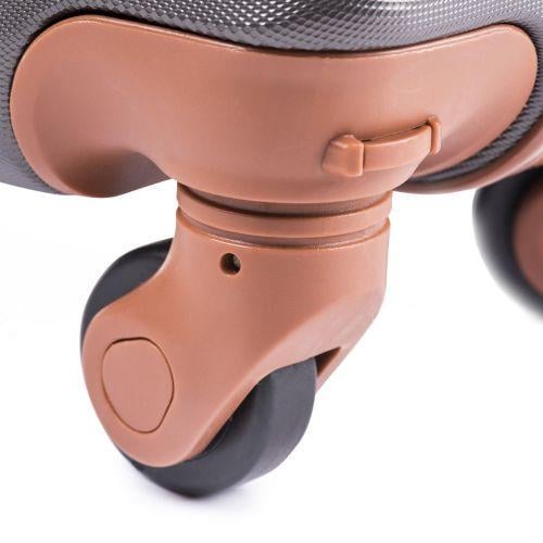 Валіза пластикова Wings 402 ручна поклажа Бордовий - фото 2 Валіза пластикова Wings 402 ручна поклажа Бордовий - фото 2