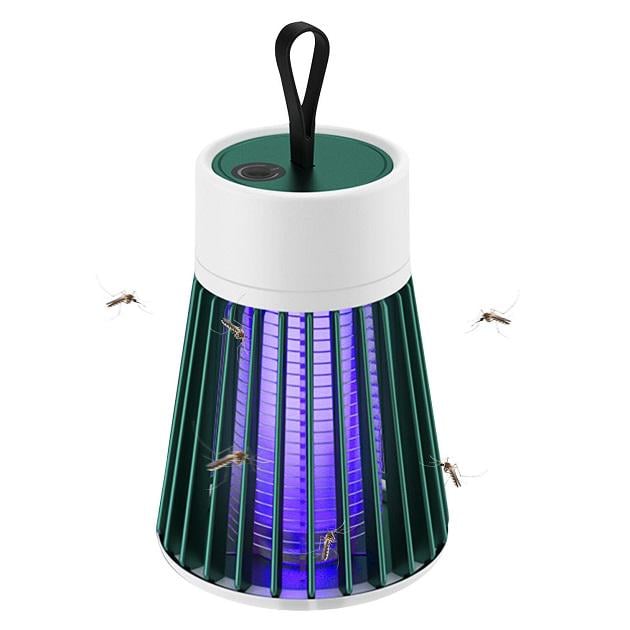 Ловушка-лампа от насекомых Mosquito killing Lamp BG-002 аккумуляторная с LED подсветкой и USB-зарядкой Зеленый