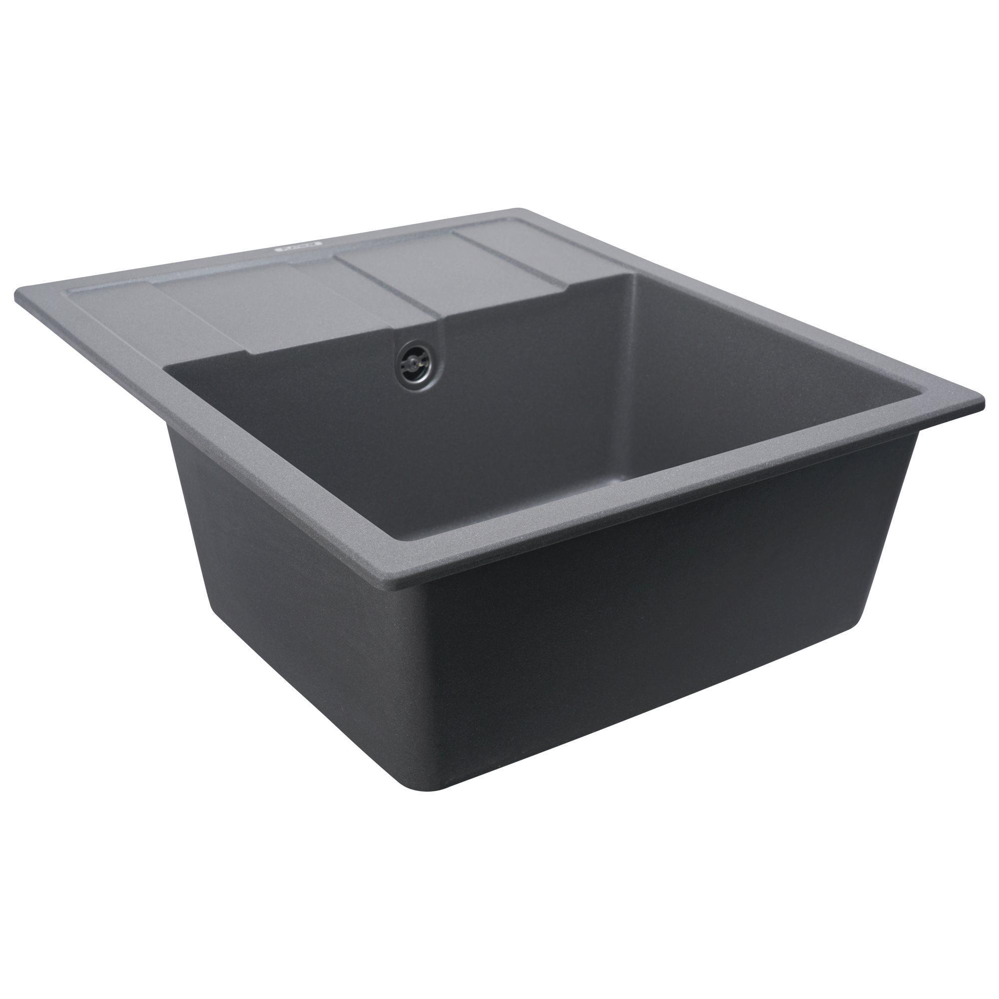 Мийка для кухні гранітна Platinum 5851 ARIA матова Сірий мусон - фото 5 Мийка для кухні гранітна Platinum 5851 ARIA матова Сірий мусон - фото 5