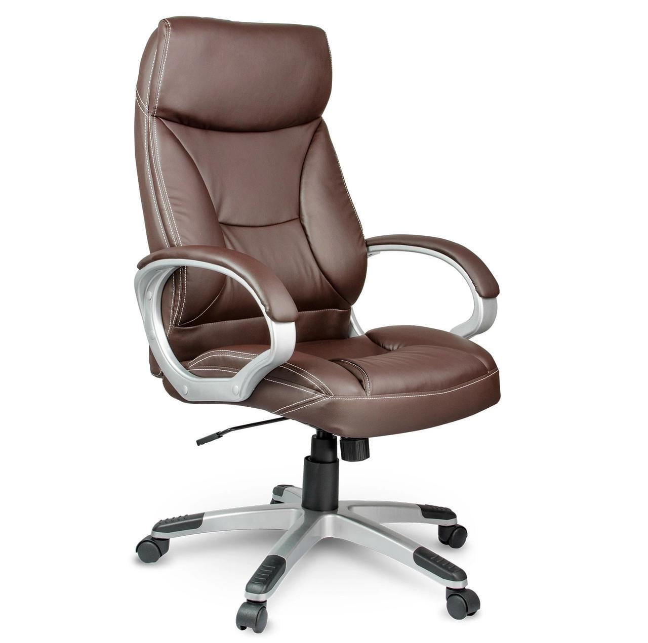 Кресло компьютерное офисное Sofotel EG-223 до 120 кг с экокожи Brown