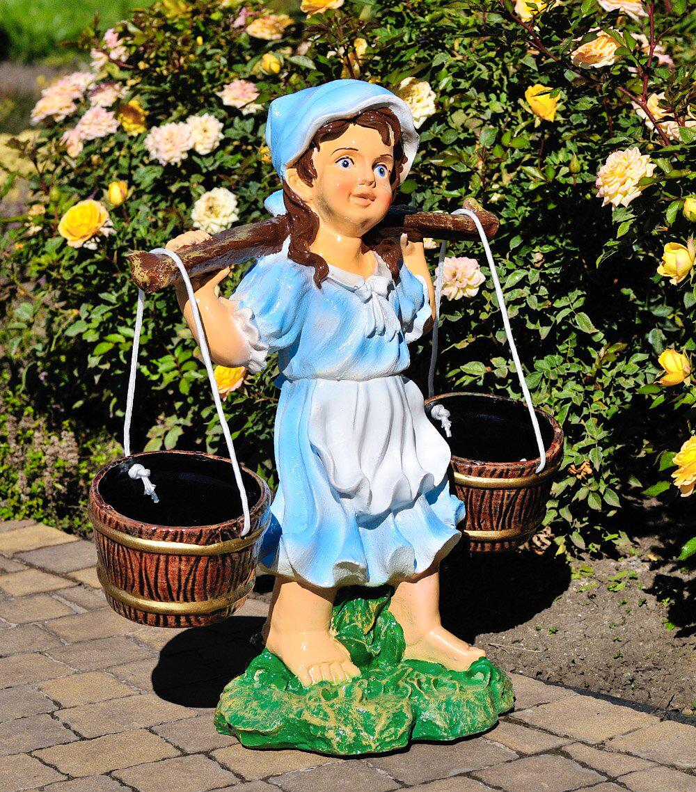 Подставка для цветов Девочка с коромыслом 53 см (119) - фото 3