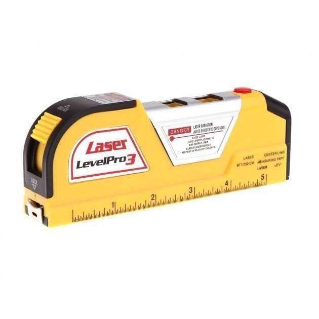 Рівень лазерний EASY FIX Laser Level Pro PRO 3 із вбудованою рулеткою (17a41352)