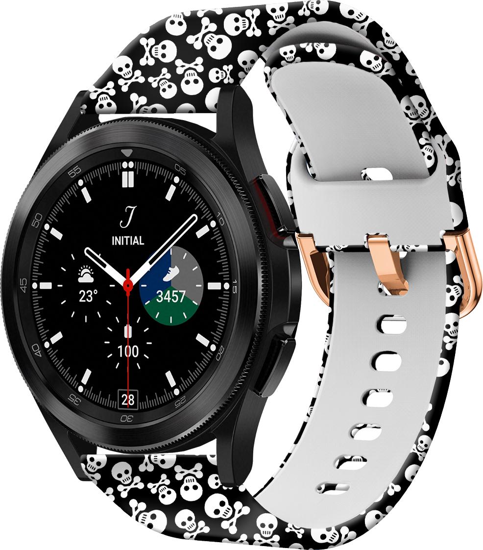 Ремешок Colorful для Galaxy Watch 4 Classic Skull 46 мм Black (28411)