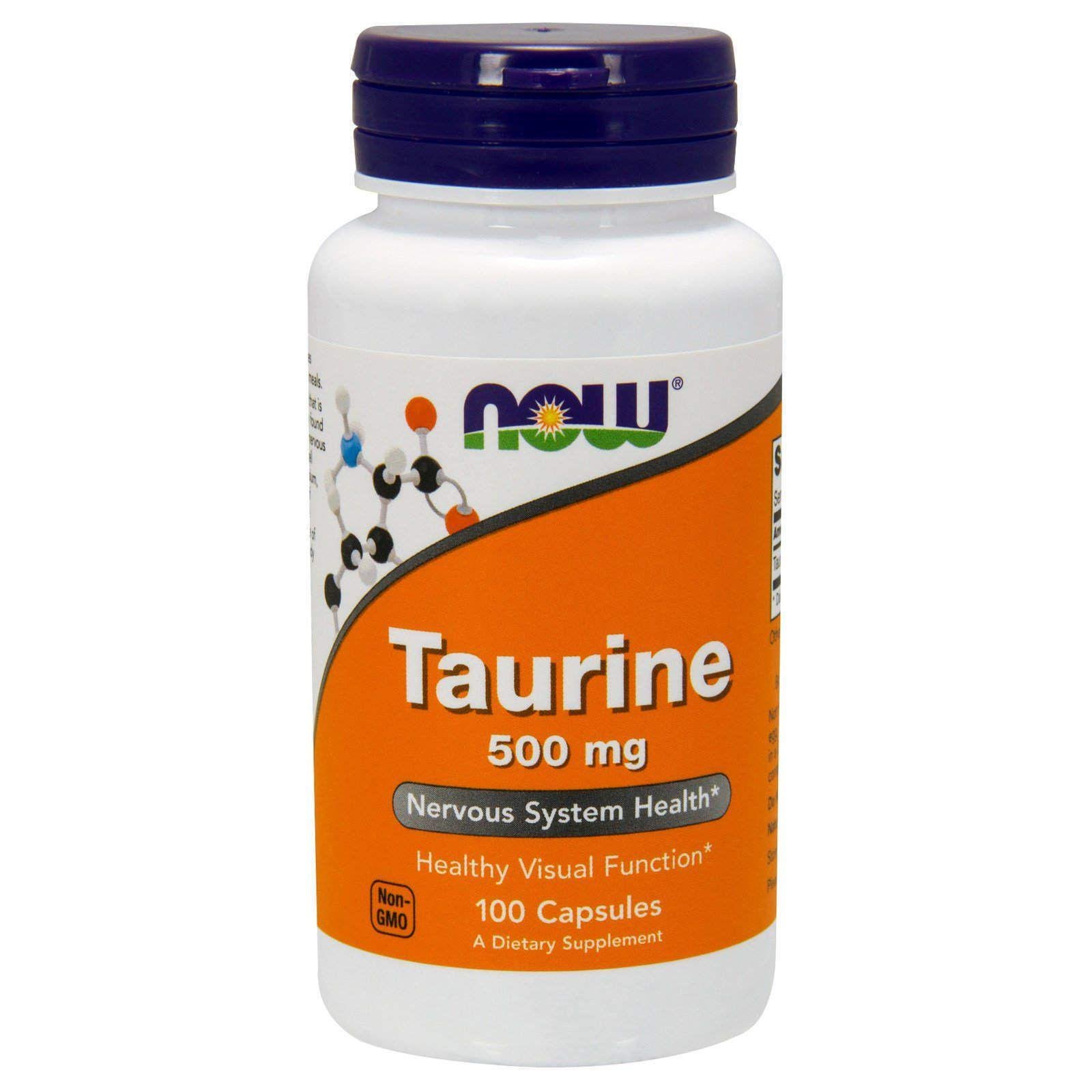 Диетическая добавка Now Foods Taurine 500 мг 100 капс. (CO002722)